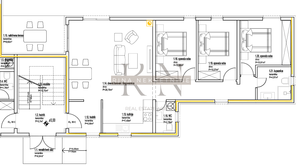 Poreč – Appartamento 3 Camere con Giardino vicino al Mare