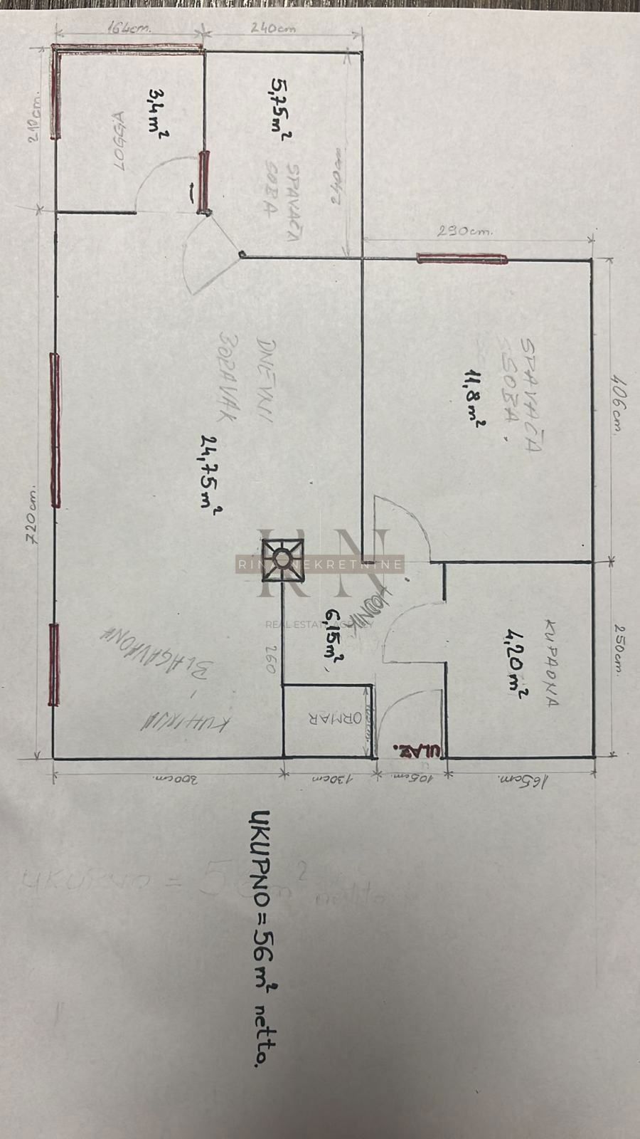 Appartamento Sloboština, Novi Zagreb - Istok, Vladimira Varičaka, 56,36m2
