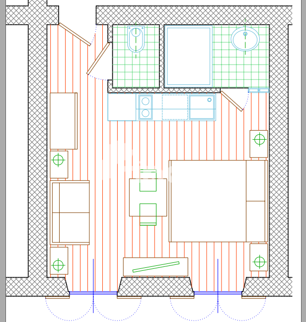 Appartamento con vista mare - Rovigno - Centro - Città vecchia - 26,40 m2