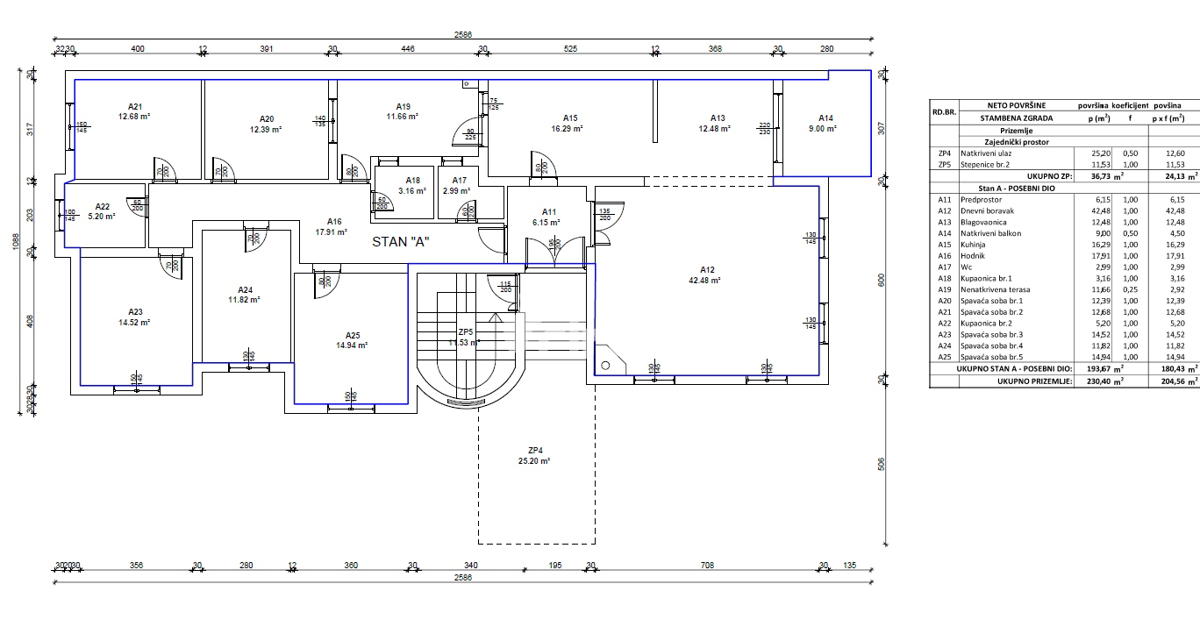 Residential building with 14 apartments - Rovinj - 988m2 (+264m2)