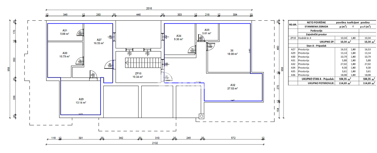 Residential building with 14 apartments - Rovinj - 988m2 (+264m2)