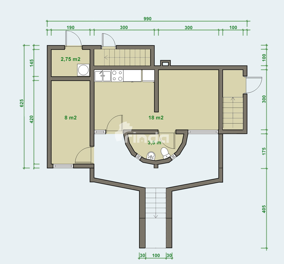 Casa - Ližnjan - Marlera - 80m2 (200m2 di terreno)