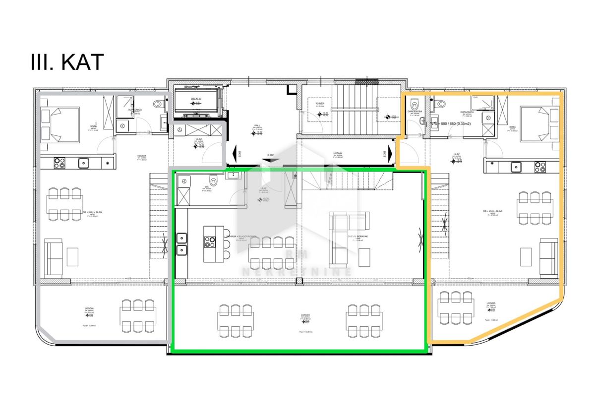 Appartamento Novi Vinodolski, 146,53m2