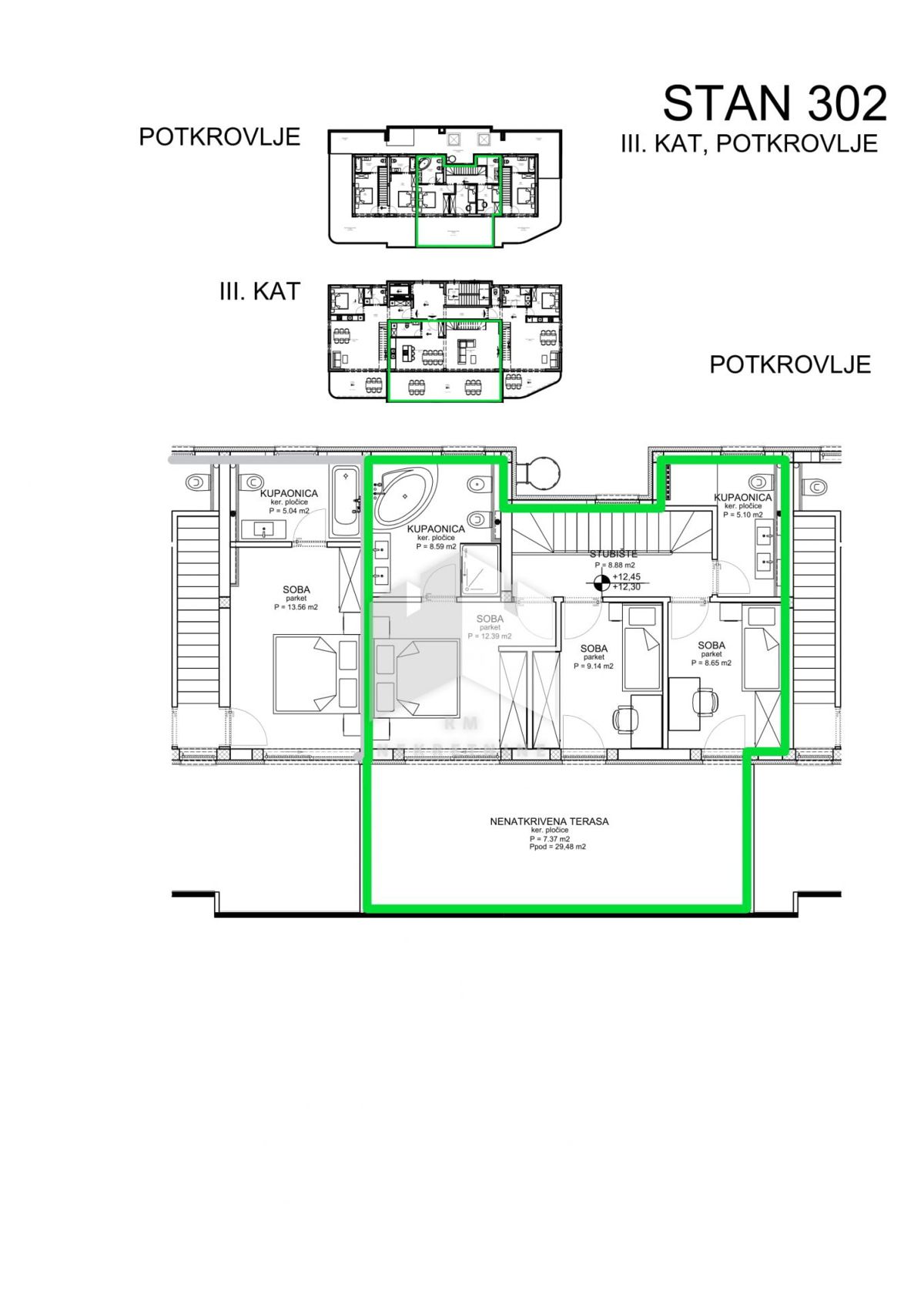 Appartamento Novi Vinodolski, 146,53m2