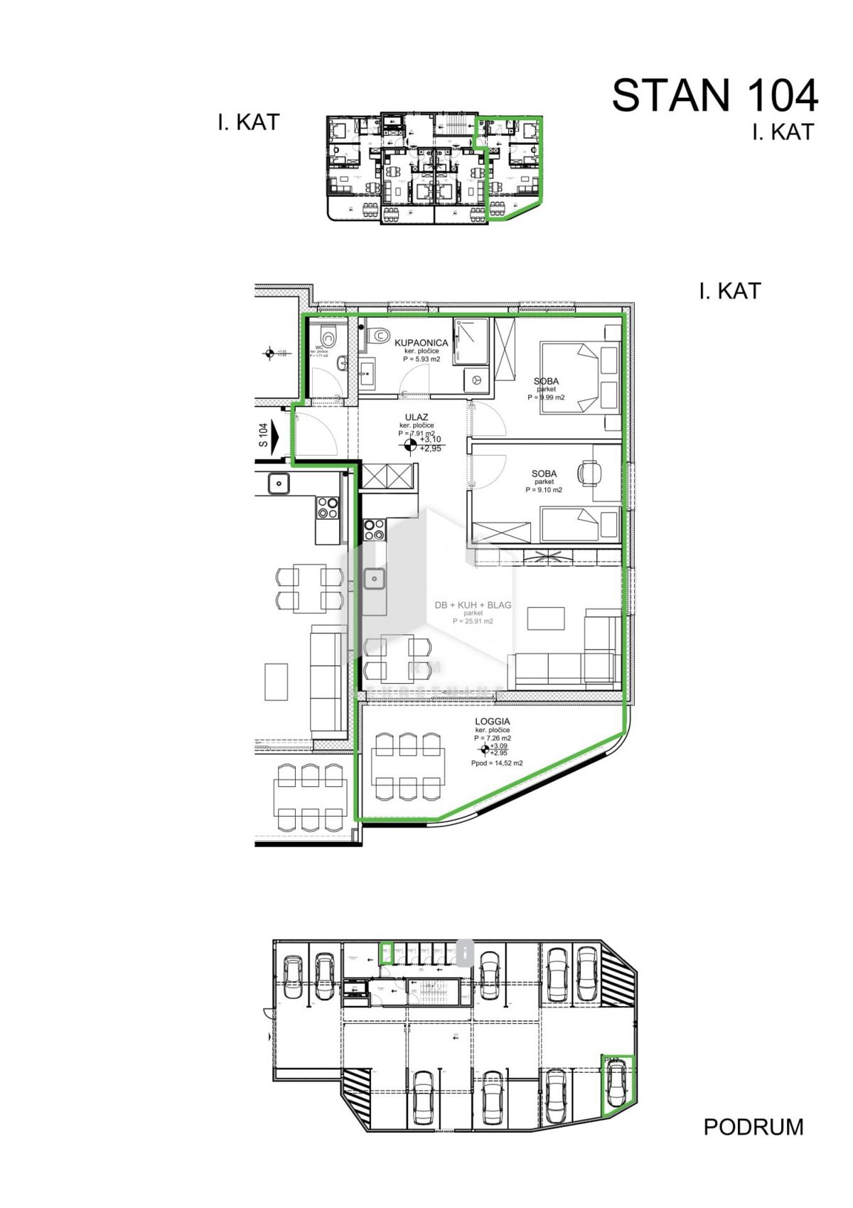 Appartamento Novi Vinodolski, 334.000m2