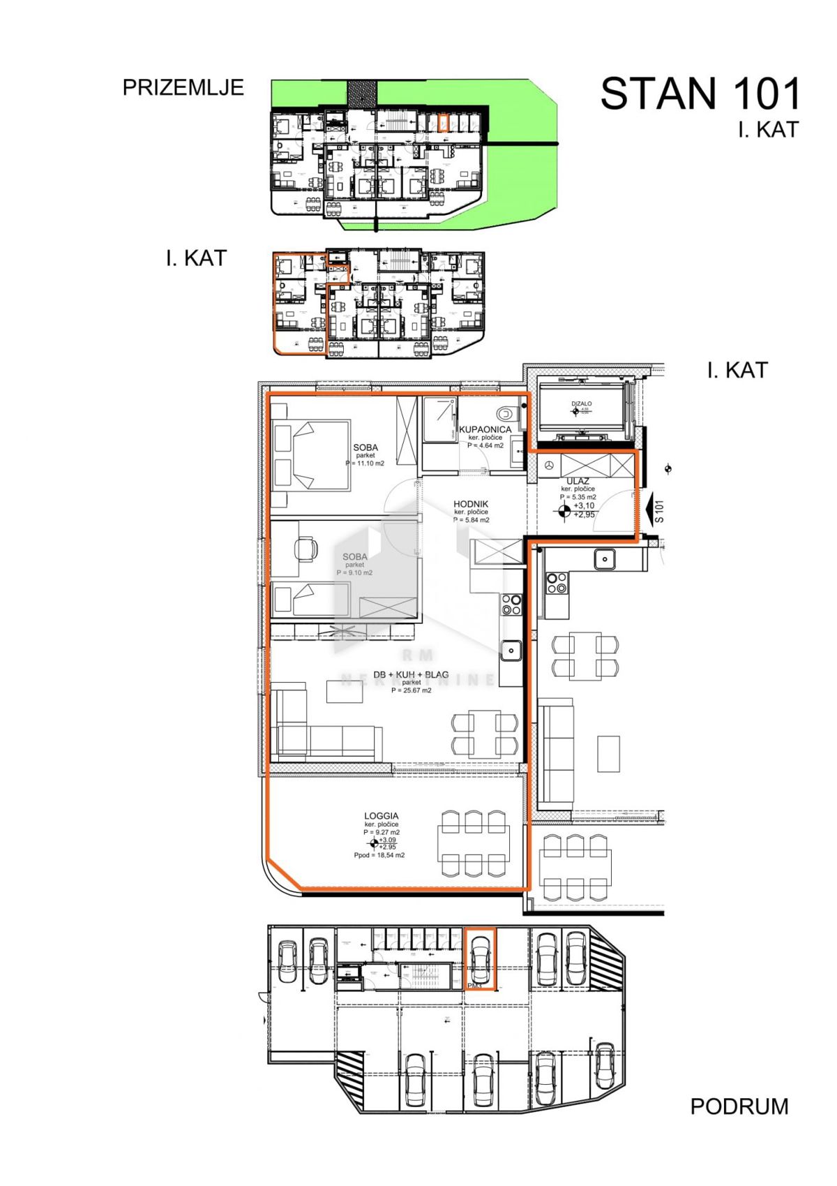 Appartamento Novi Vinodolski, 70,97m2