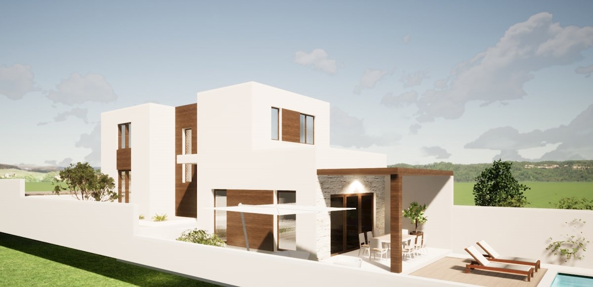 Istria, zona di Svetvinčenat, terreno edificabile con permesso di costruire