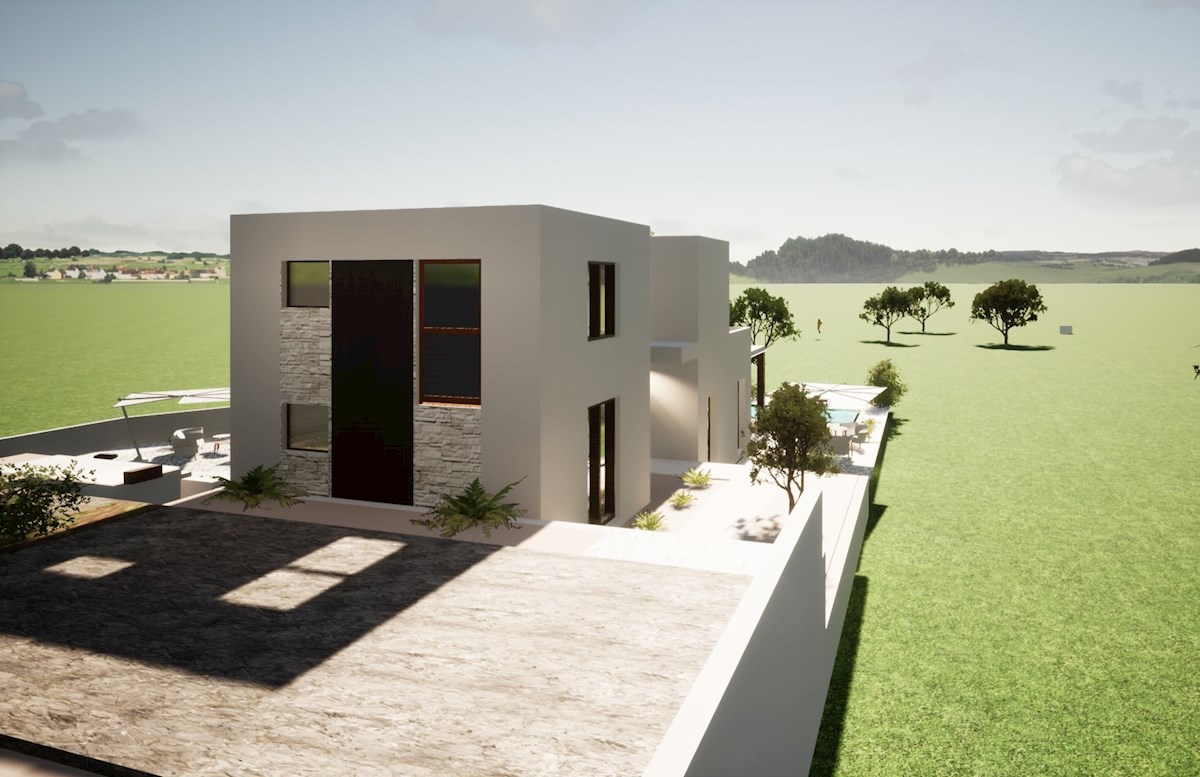 Istria, zona di Svetvinčenat, terreno edificabile con permesso di costruire