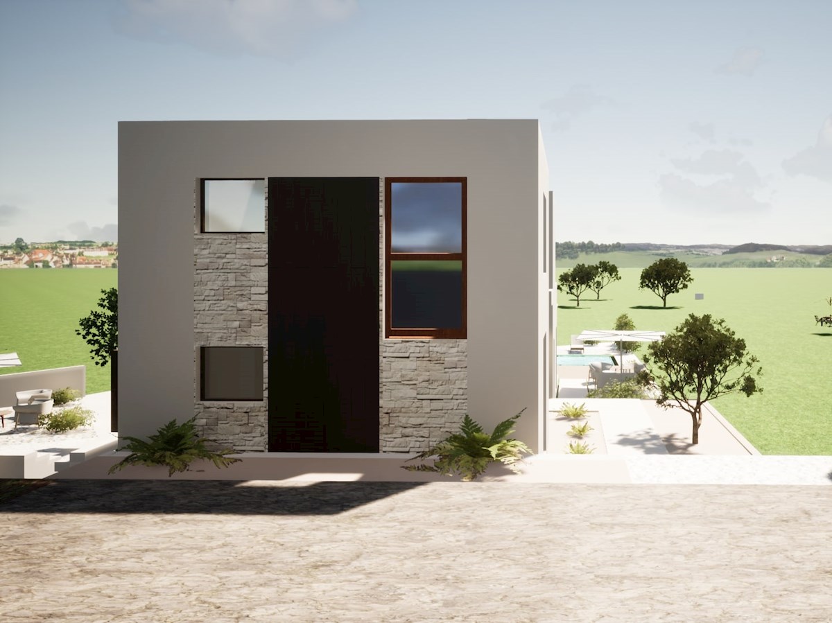 Istria, zona di Svetvinčenat, terreno edificabile con permesso di costruire