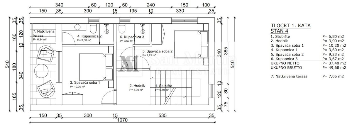 Parenzo, Casa bifamiliare in una posizione ricercata con ampia terrazza con vista sul mare