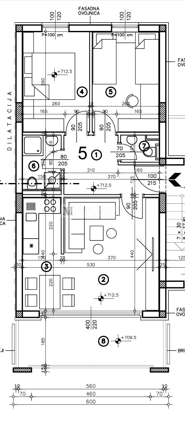 Buje-trilocale in costruzione nuova di qualità