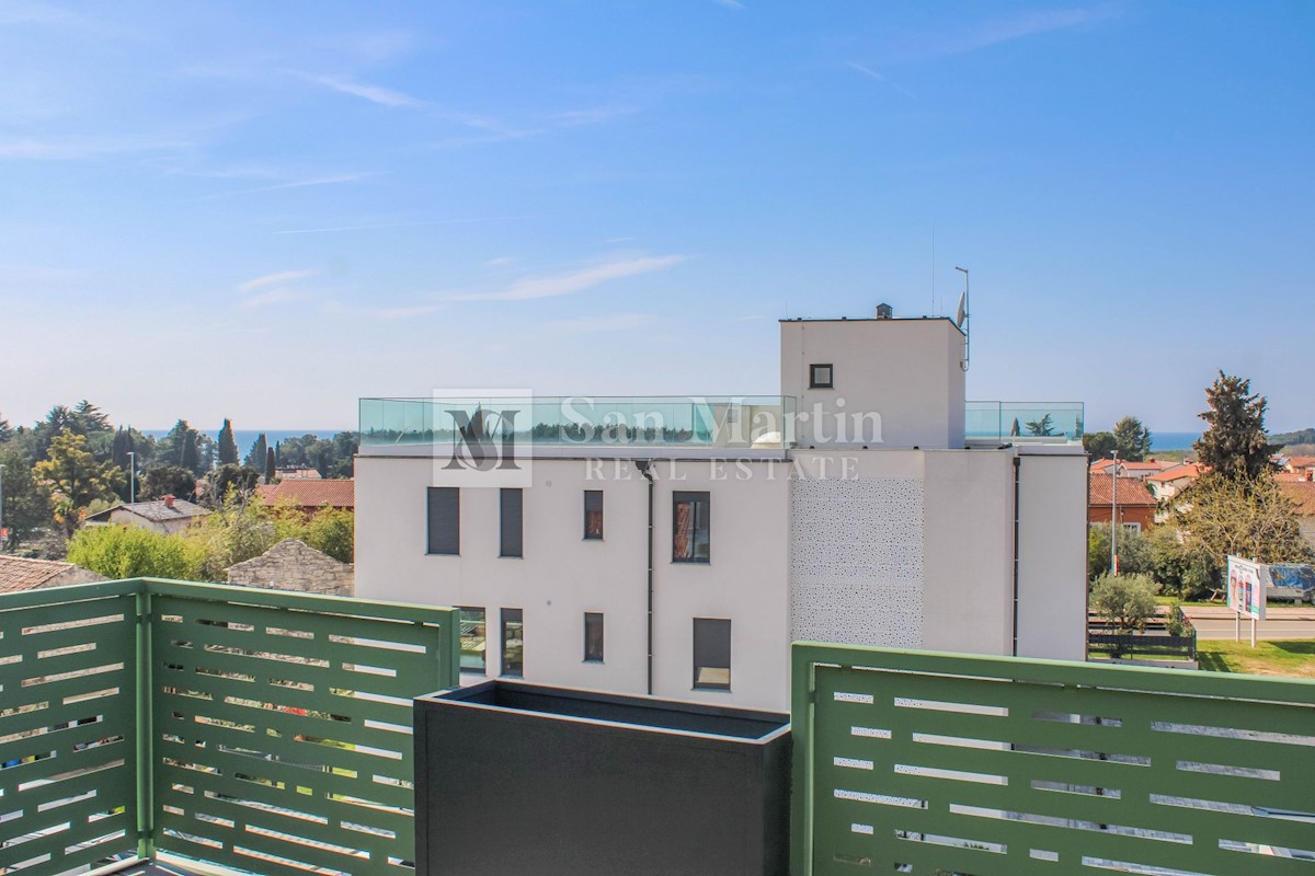 Cittanova - appartamento in una nuova costruzione con una bellissima vista, vicino al mare
