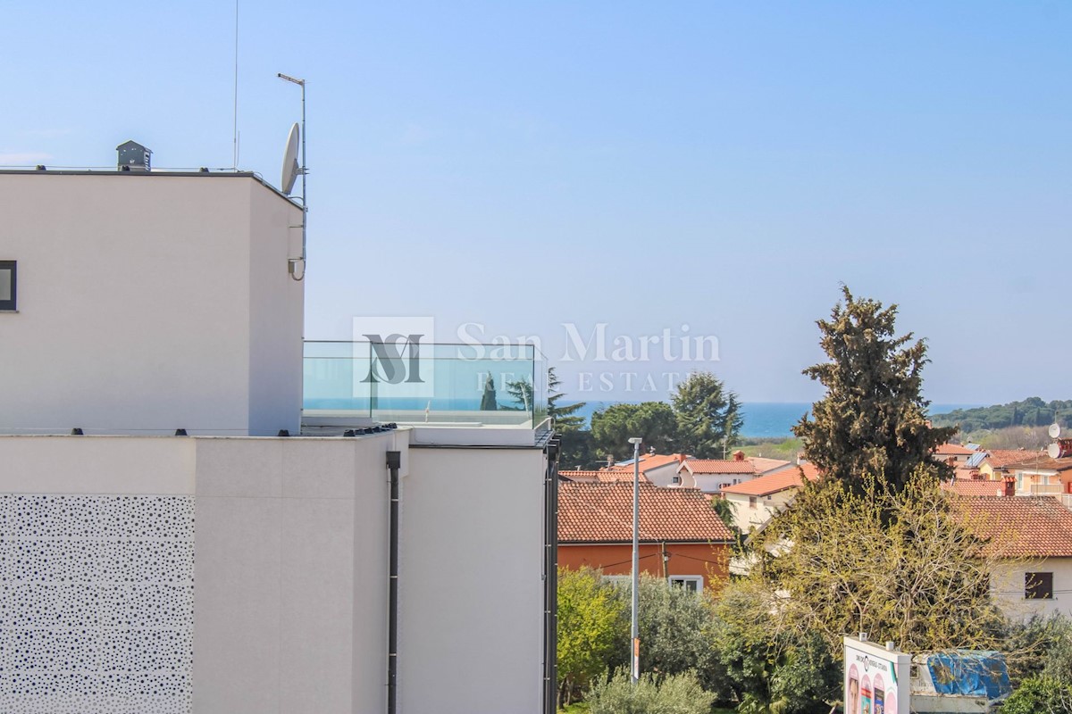 Cittanova - appartamento in una nuova costruzione con una bellissima vista, vicino al mare