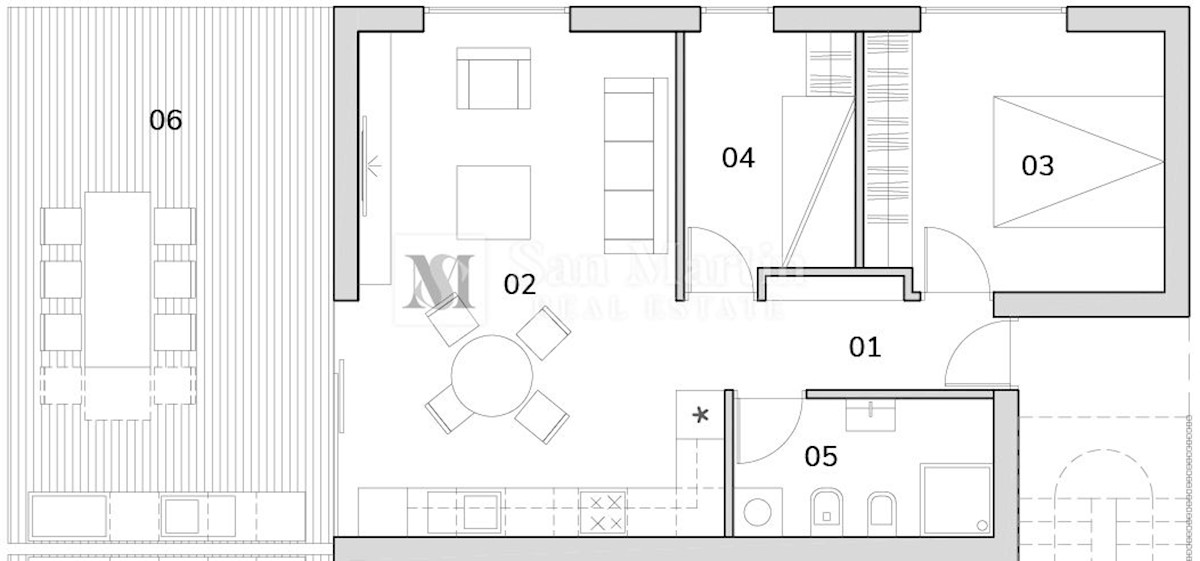 Cittanova, dintorni - Moderno, ottimo appartamento a 300 m dal mare