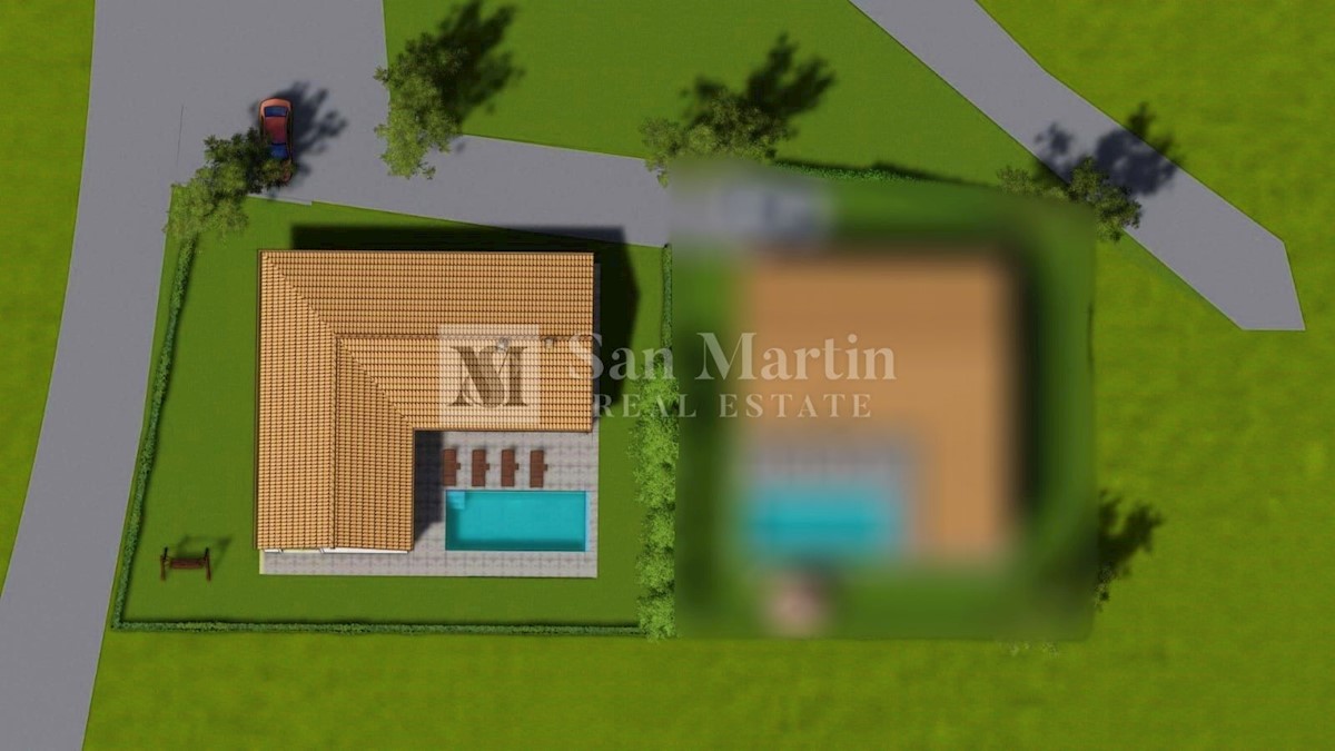 Barban, una casa con piscina in una posizione tranquilla