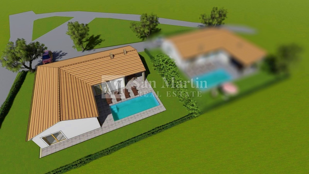 Barban, una casa con piscina in una posizione tranquilla