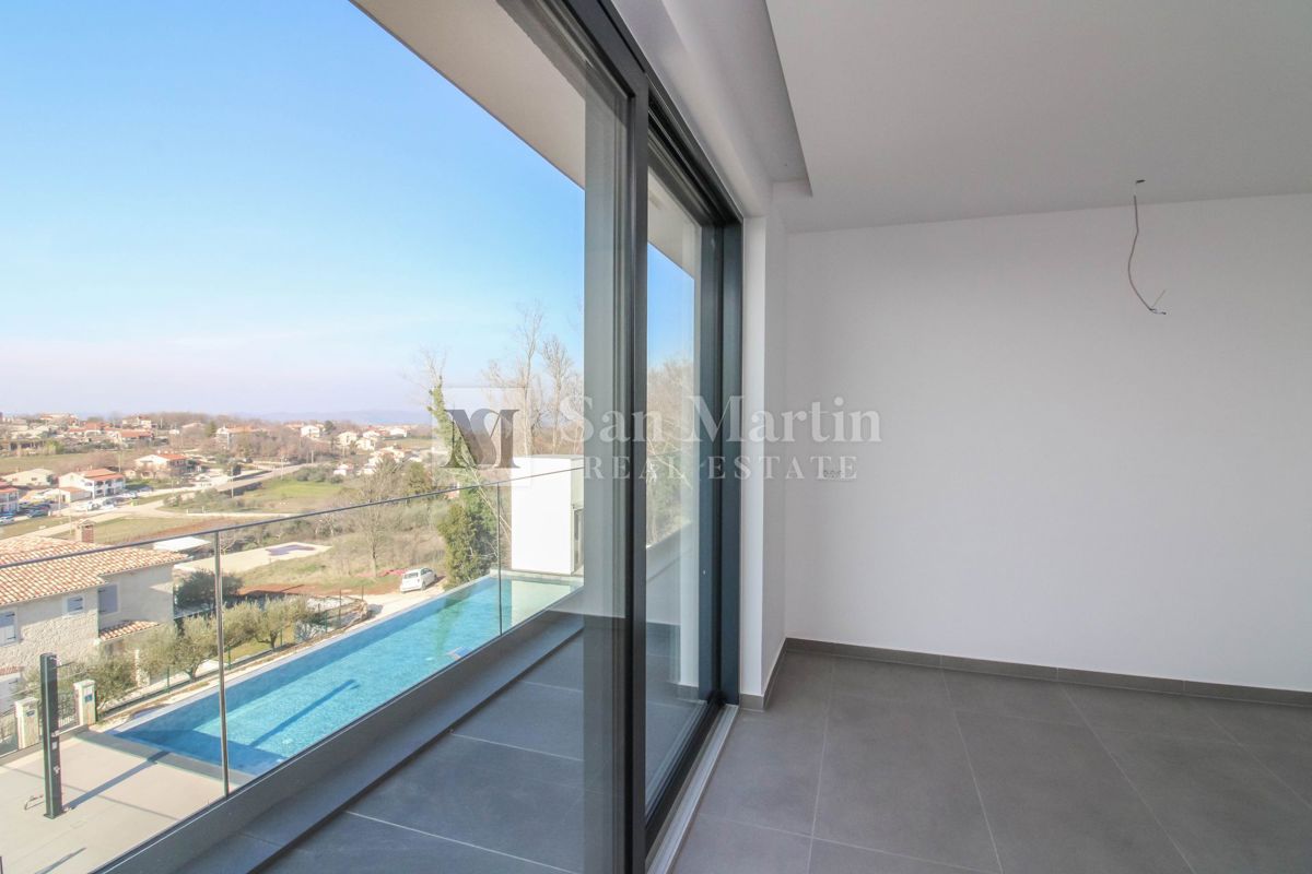 Poreč, dintorni, villa di lusso unica con vista panoramica sul mare