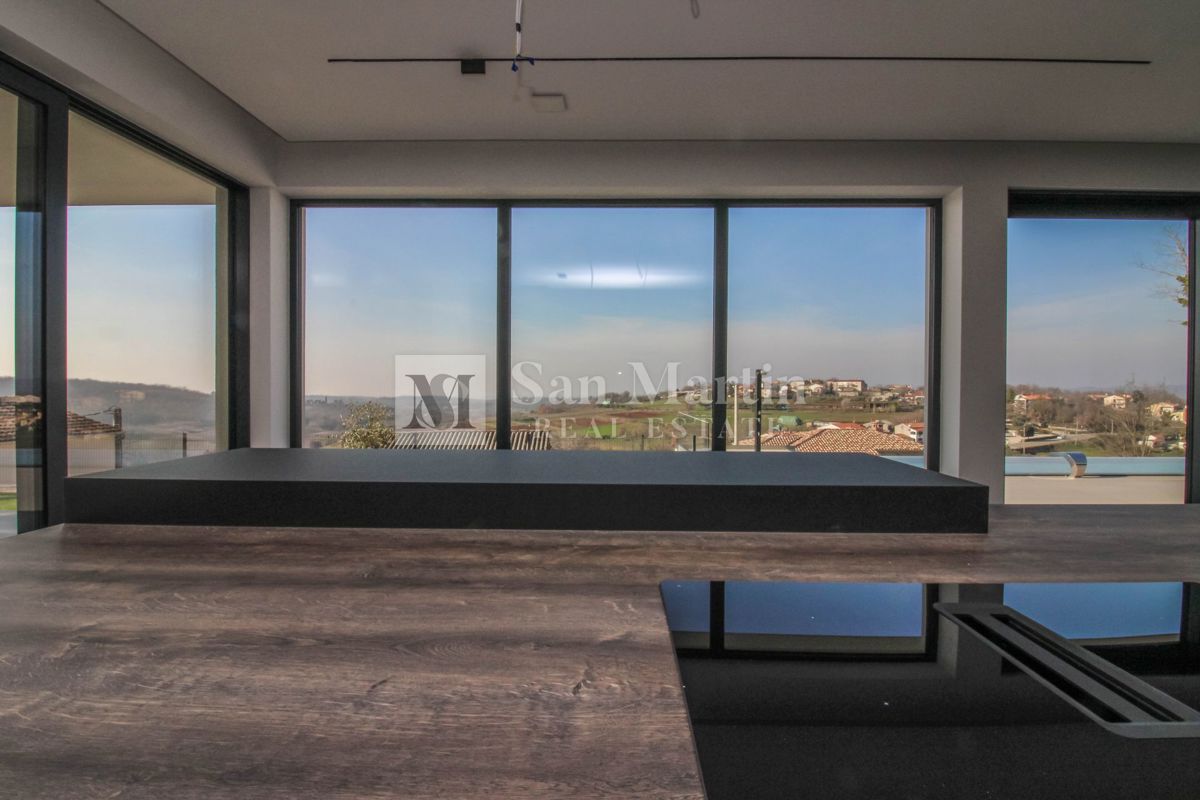 Poreč, dintorni, villa di lusso unica con vista panoramica sul mare