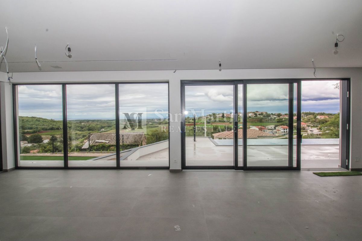 Poreč, dintorni, villa di lusso unica con vista panoramica sul mare