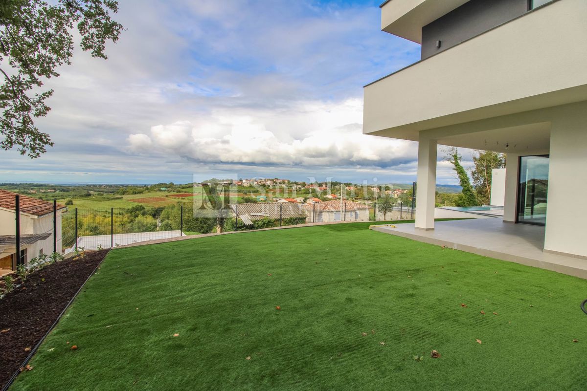 Poreč, dintorni, villa di lusso unica con vista panoramica sul mare