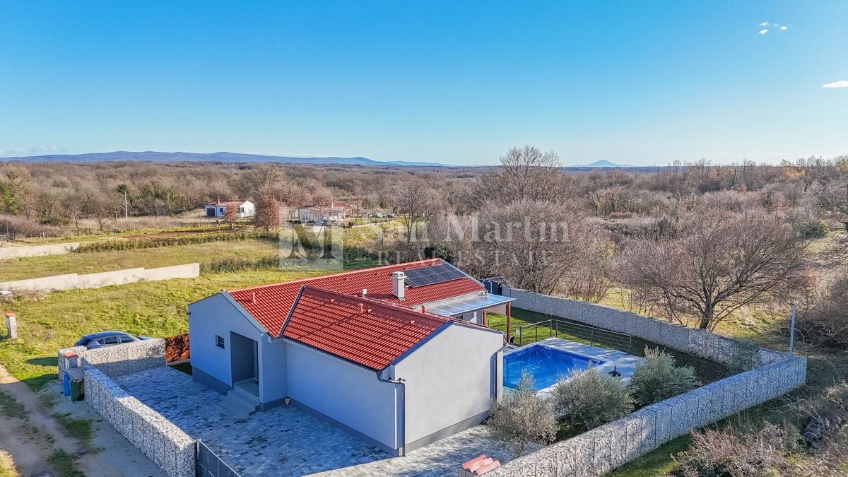 Istria, Barbana - bella casa a un piano con piscina riscaldata e sauna