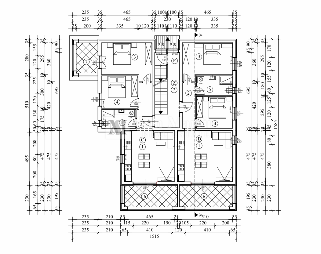 Parenzo e dintorni, appartamento trilocale in una nuova costruzione