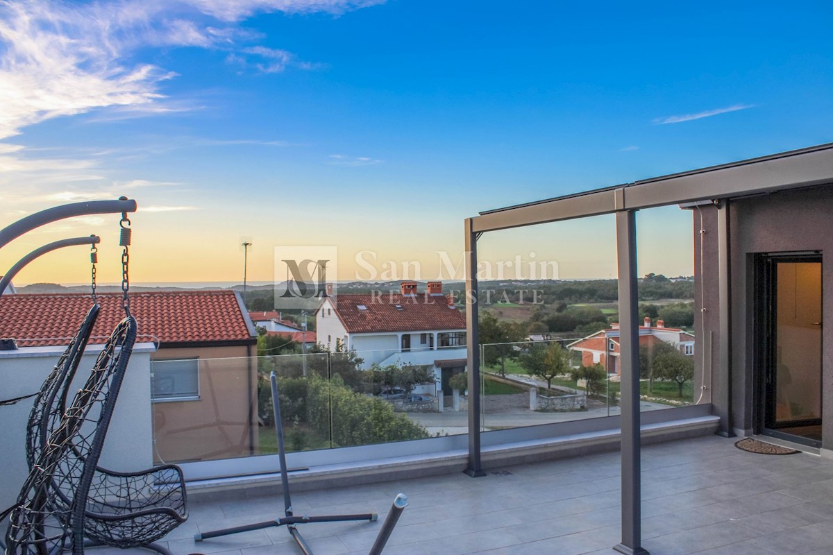 Parenzo, dintorni - appartamento con terrazza sul tetto, vista panoramica sul mare