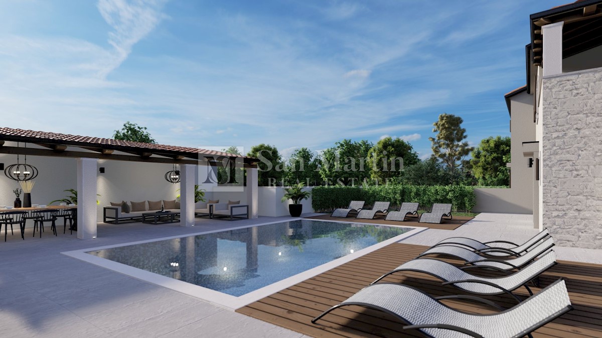 Poreč, Casa con piscina in una posizione desiderabile
