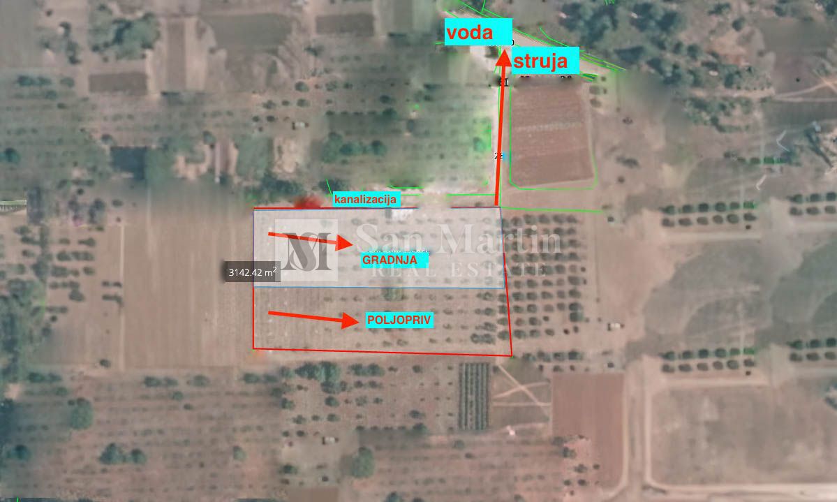 Parenzo, dintorni - Terreno per la costruzione di 5 case vicino alla città