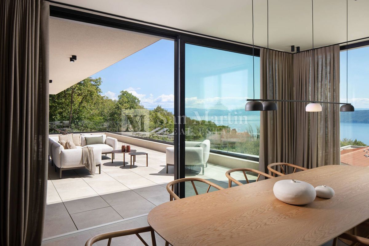 Labin, dintorni - casa lussuosa con una vista spettacolare