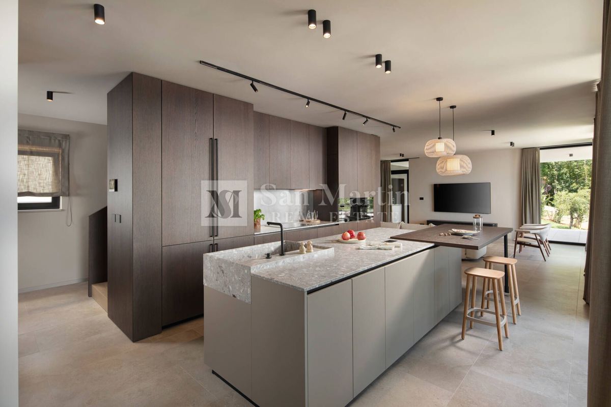 Labin, dintorni - casa lussuosa con una vista spettacolare