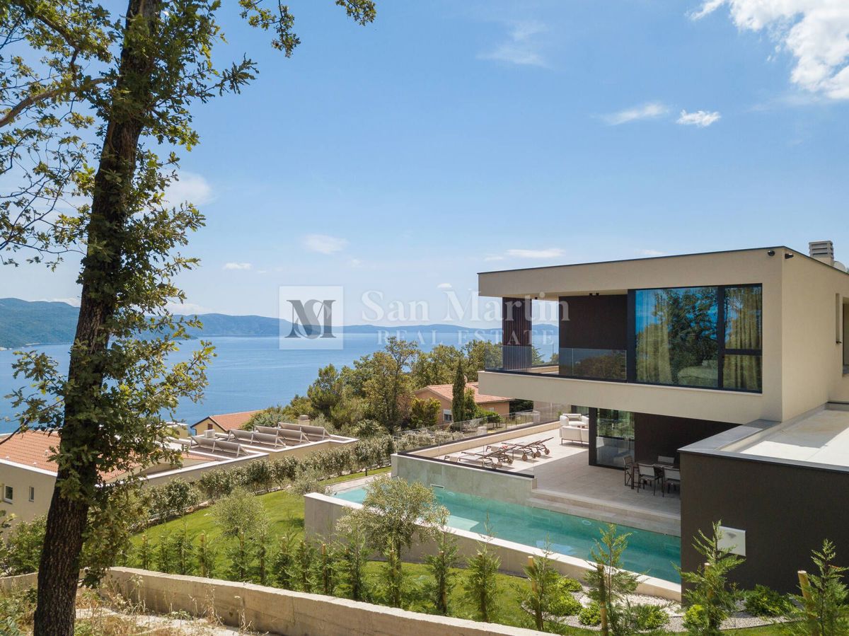 Labin, dintorni - casa lussuosa con una vista spettacolare