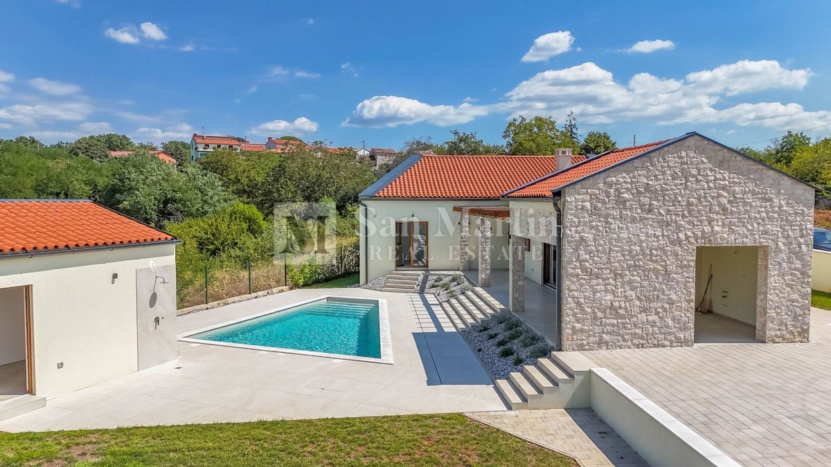 Parenzo, dintorni - eccellente casa a un piano con piscina riscaldata