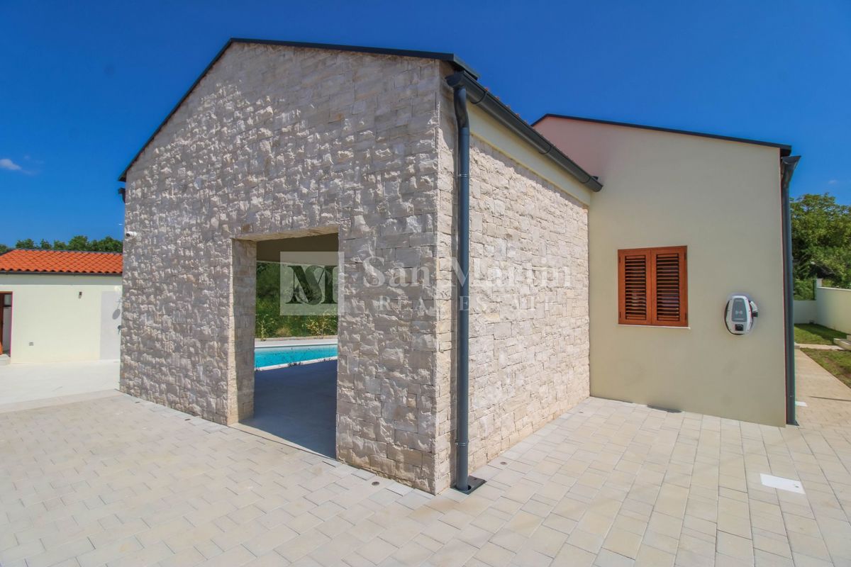 Parenzo, dintorni - eccellente casa a un piano con piscina riscaldata