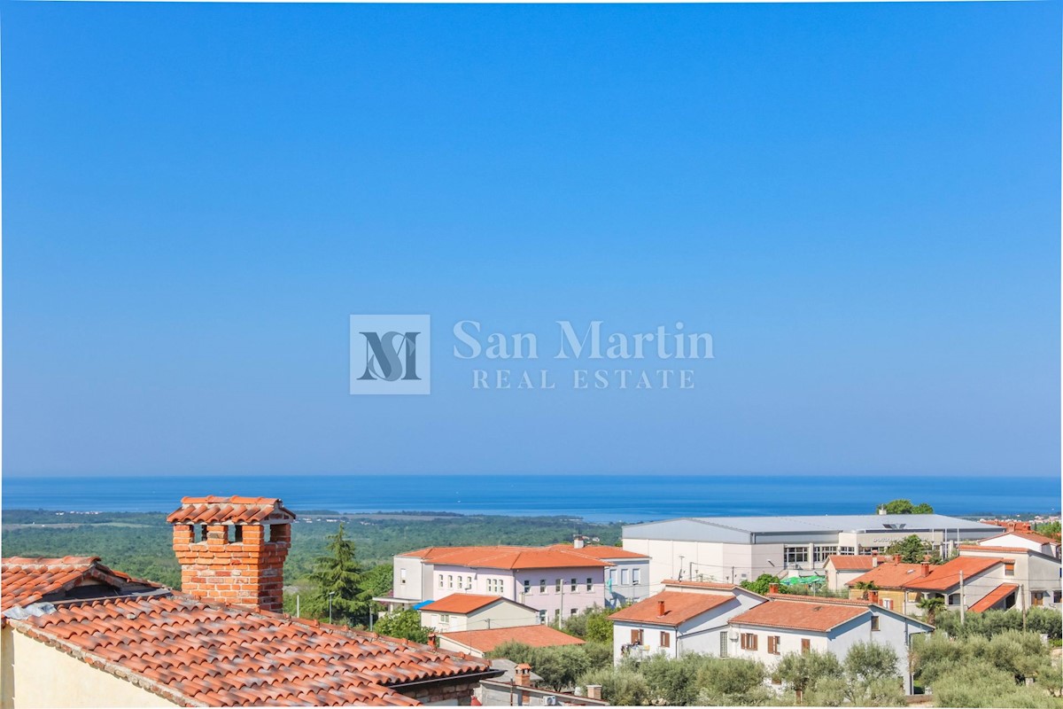 Poreč, Casa in pietra con vista panoramica sul mare