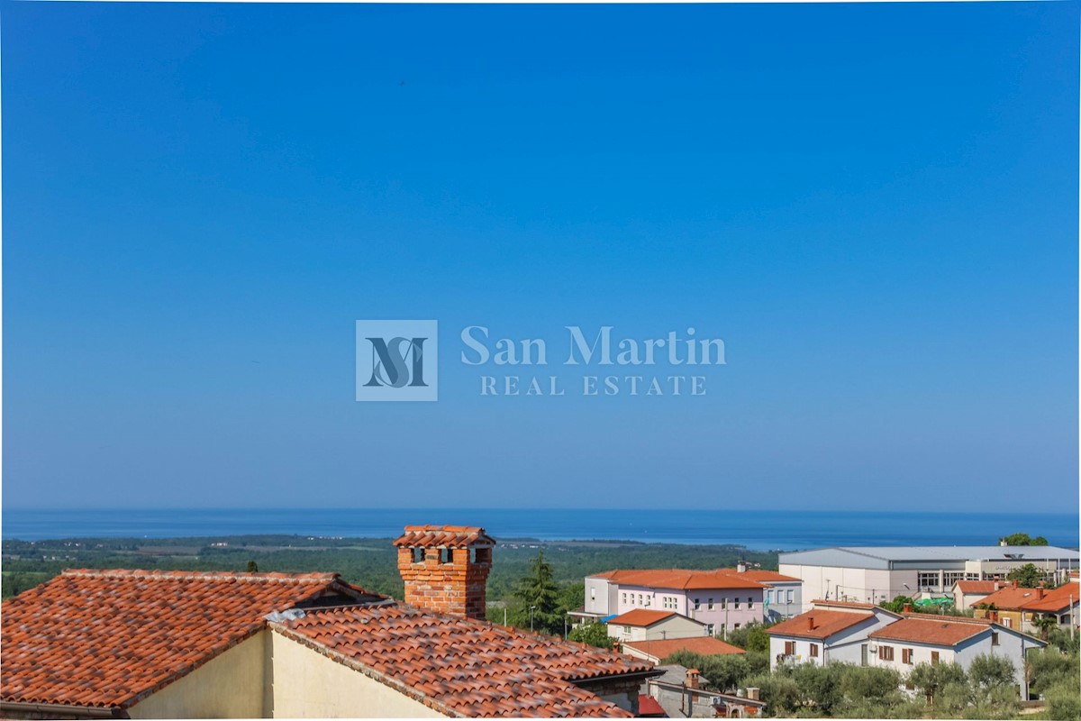 Poreč, Casa in pietra con vista panoramica sul mare