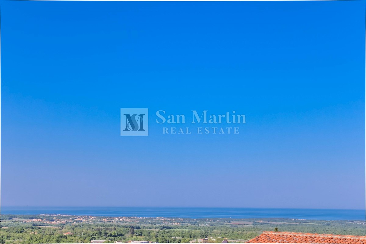 Poreč, Casa in pietra con vista panoramica sul mare