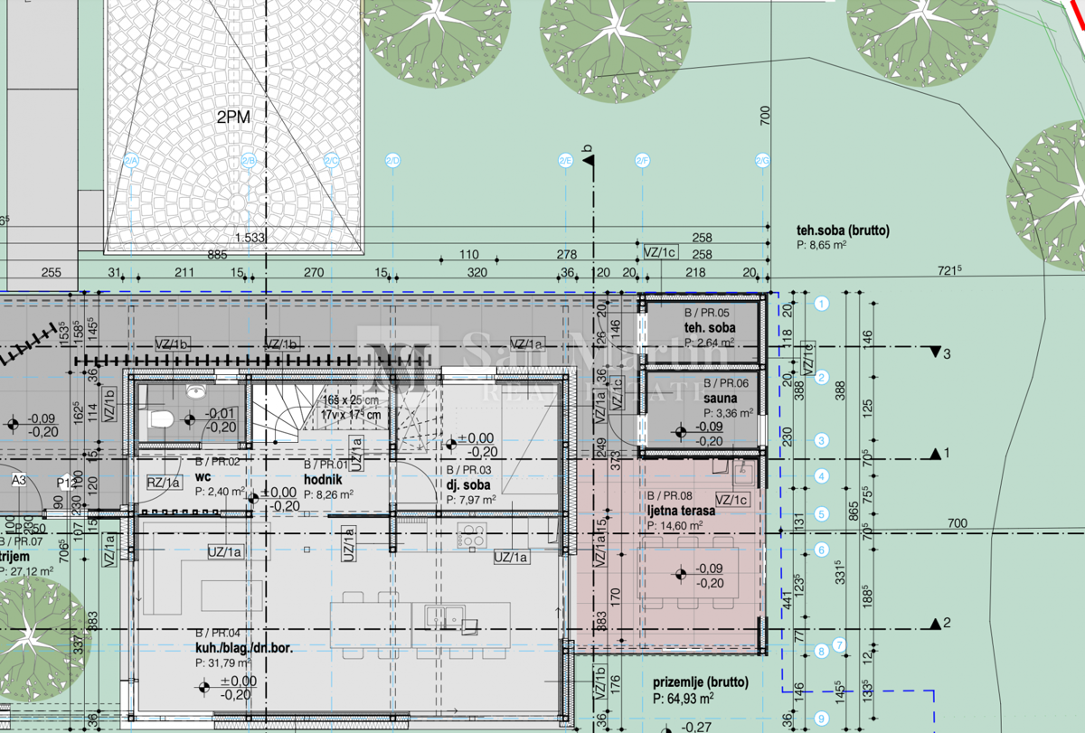 Parenzo, moderna casa arredata di design in costruzione