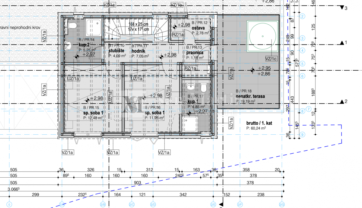 Parenzo, moderna casa arredata di design in costruzione