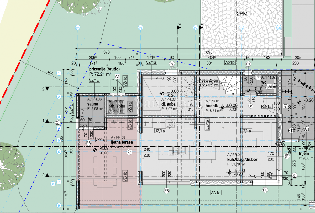 Parenzo, casa arredata di design con piscina