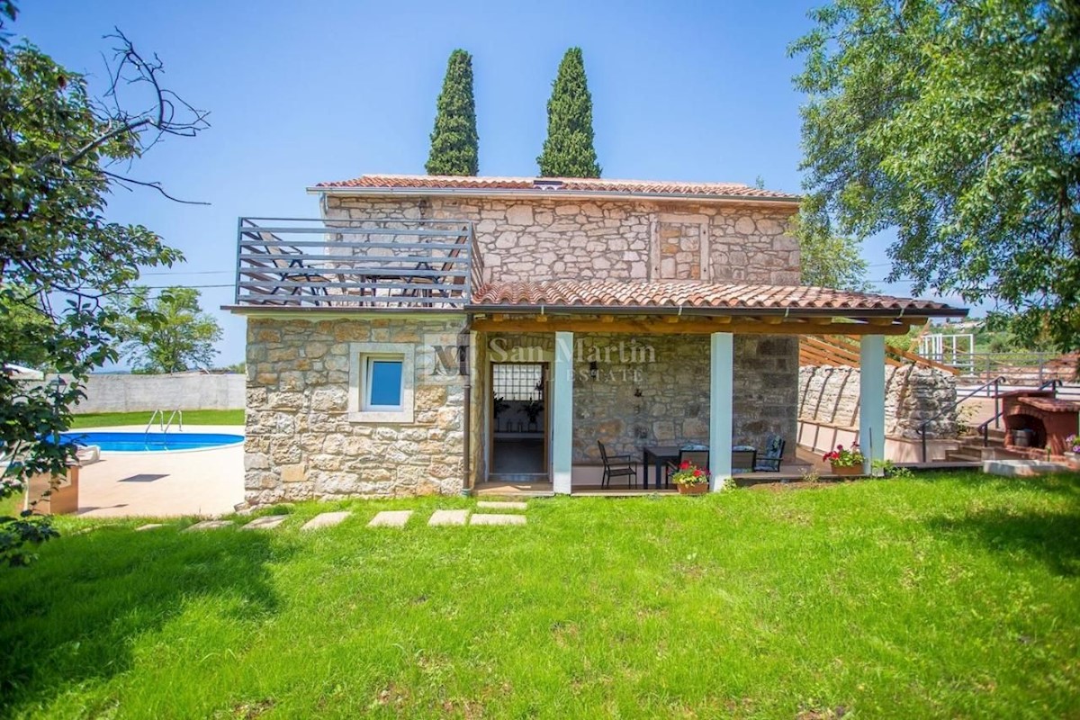 Poreč - dintorni, Casa indipendente in pietra con piscina - VISTA MARE