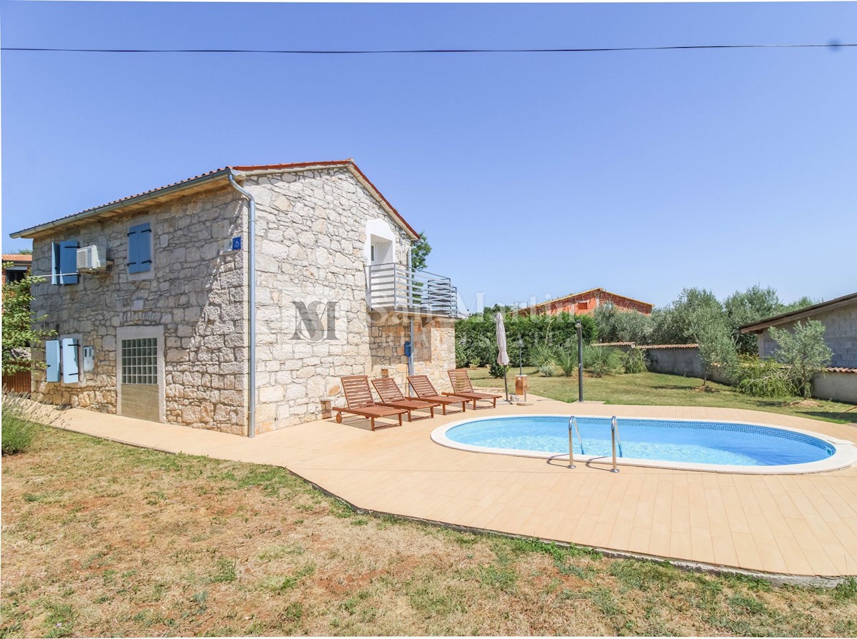 Poreč - dintorni, Casa indipendente in pietra con piscina - VISTA MARE