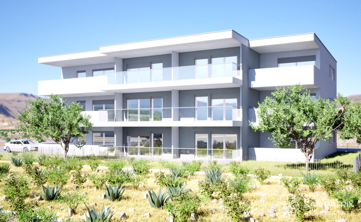 Moderna nuova costruzione vicino al mare, Povljana sull'isola di Pag