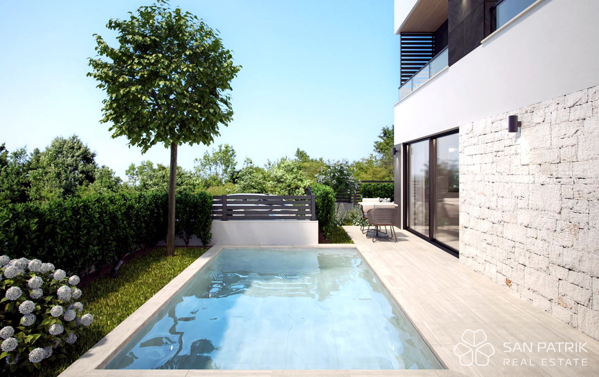 Casa moderna con piscina a Poreč, posizione tranquilla