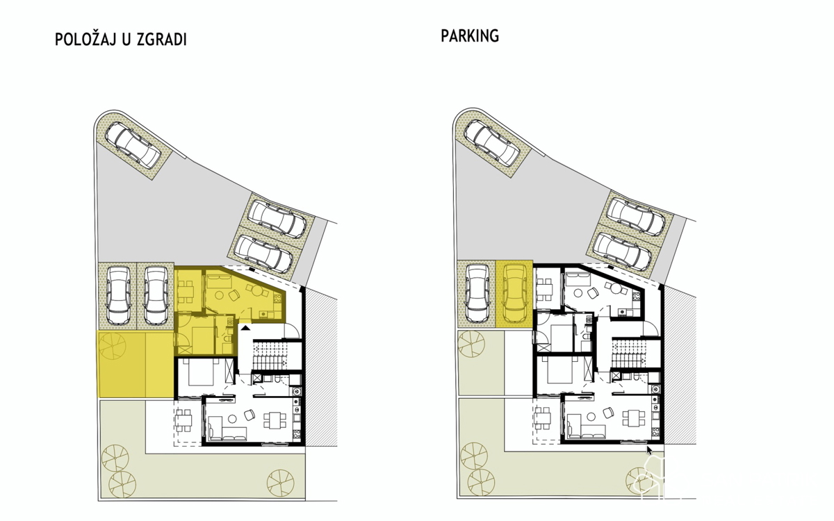 Nuova costruzione con vista mare, a 250 m dalla spiaggia, Podstrana