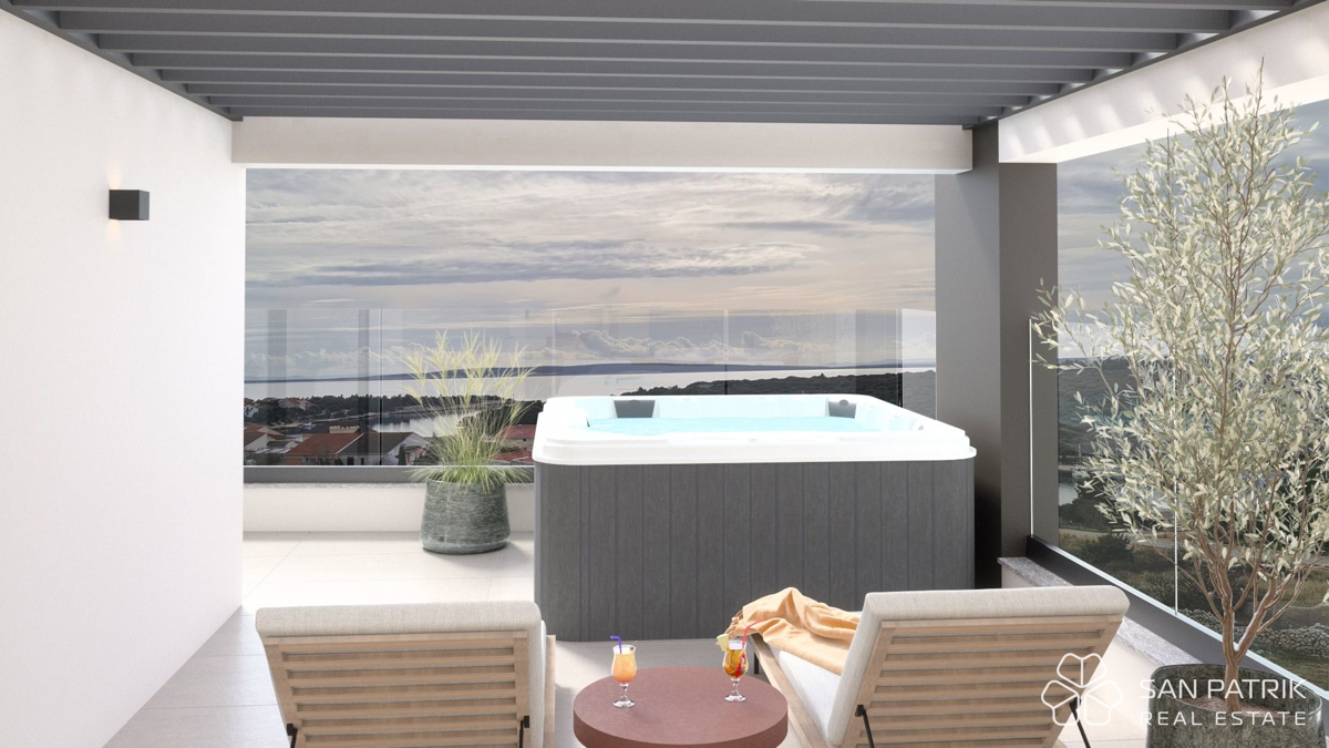 Paradiso mediterraneo a Šimuni sull'isola di Pag - appartamento con vista mare