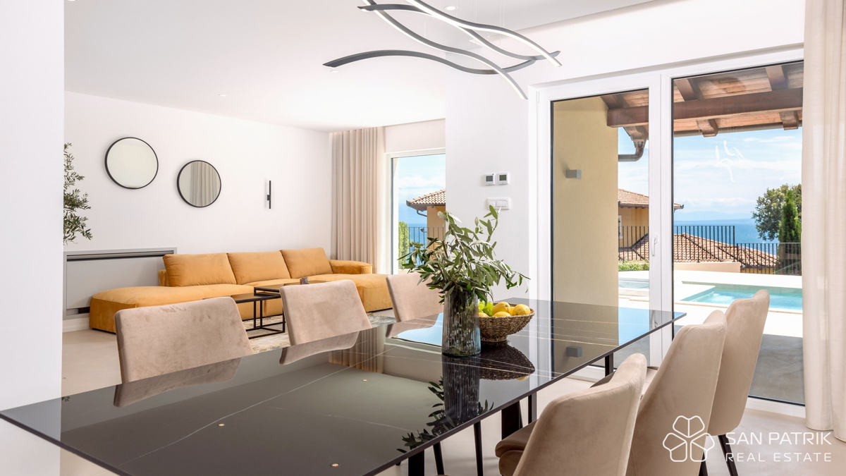 Moderna villa mediterranea con vista panoramica – Mošćenička Draga