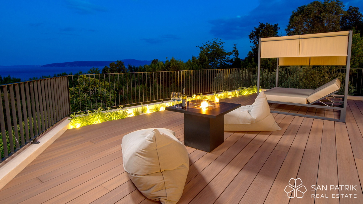 Moderna villa mediterranea con vista panoramica – Mošćenička Draga