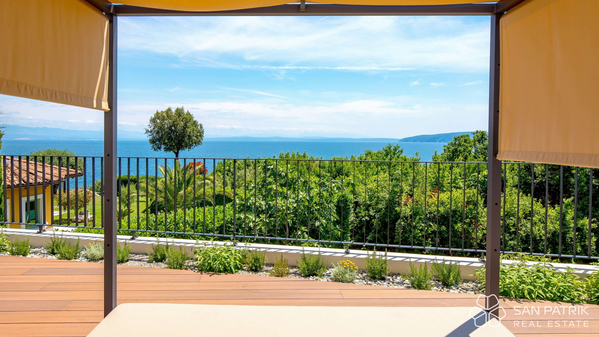 Moderna villa mediterranea con vista panoramica – Mošćenička Draga