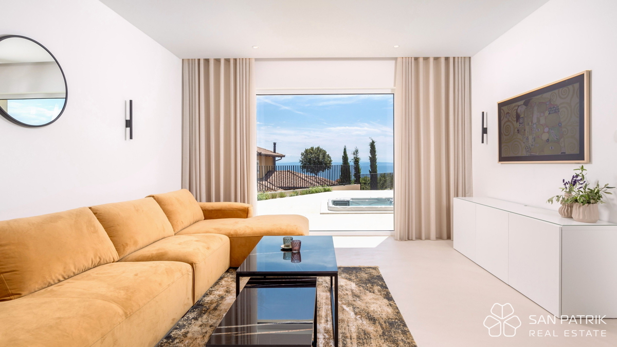 Moderna villa mediterranea con vista panoramica – Mošćenička Draga